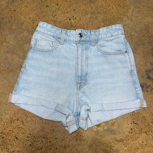 ZARA Light Blue Denim Women's Shorts